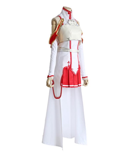 Sword Art Online:Yuuki Asuna Costume De Combat Cosplay Anime Jeu Femmes Uniformes Robe 