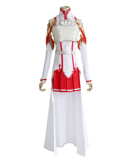 Sword Art Online:Yuuki Asuna Costume De Combat Cosplay Anime Jeu Femmes Uniformes Robe 